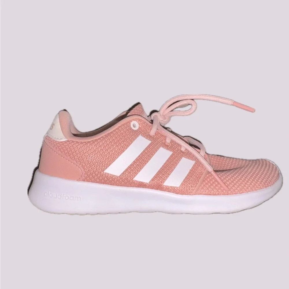 Adidas Womens Cloudfoam QT Racer AW4004 Coral Running Shoes Sneakers Size 6